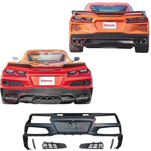 Chevrolet Corvette C8 Stingray 2019+ Z06 Style Rear Bumper Conversion Kit