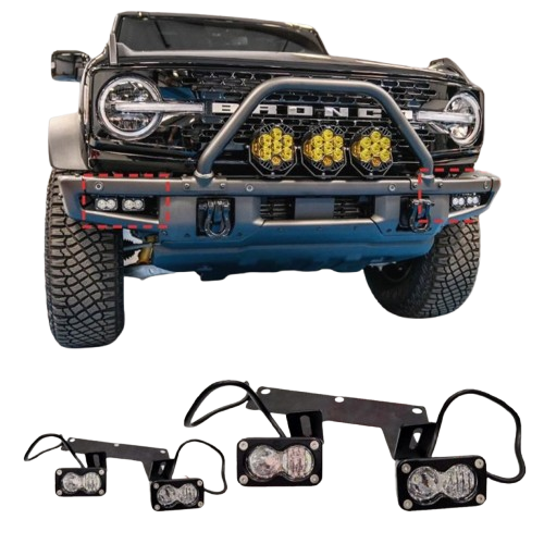 Ford Bronco 2022+ Baja Design Front Fog Lamp Set