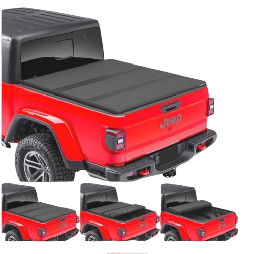 Jeep Gladiator 2020+ Raised Profile Hard Folding Tonneau Cover