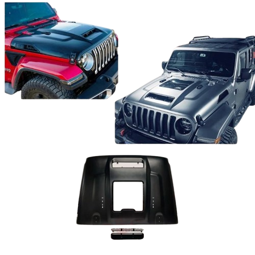 Jeep Wrangler JL 2018+ & Jeep Gladiator JT Glass View Performance Hood